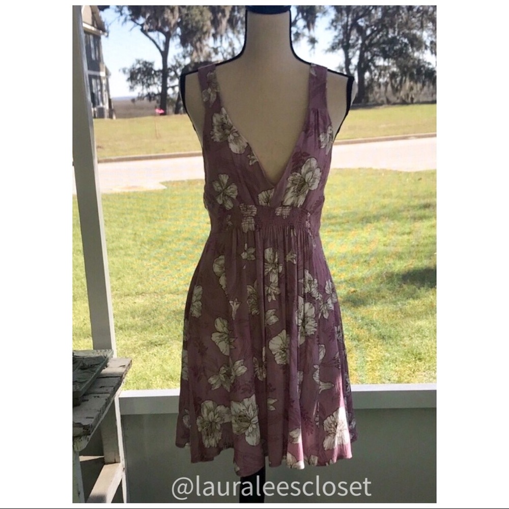 MILLIBON USA Pastel Floral Smock Dress Size MEDIUM